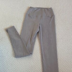 Wilfred Free Gray fitted suede legging/pant